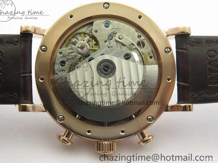 MIROTIME 0711 Efficient Portofino Chrono RG ZF 1:1 Best Edition White Dial on Brown Leather Strap A 7151